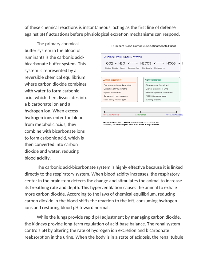 Acid-Base Balance and Buffer Systems in Ruminant Blood Reading Worksheet sample page