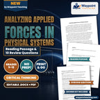 Analyzing Applied Forces in Physical Systems Reading Worksheet cover