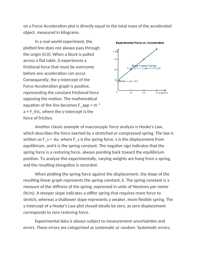 Analyzing Data for Macroscopic Forces Reading Worksheet sample page