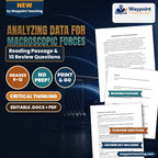 Analyzing Data for Macroscopic Forces Reading Worksheet cover