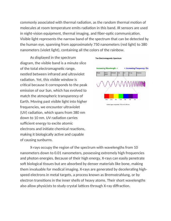 Analyzing the Electromagnetic Spectrum Reading Worksheet sample page