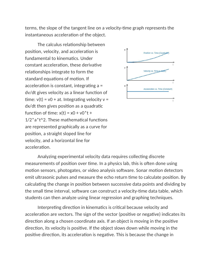 Analyzing Velocity and Acceleration Data Reading Worksheet sample page