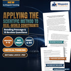 Applying the Scientific Method to Real-World Constraints Reading Worksheet cover