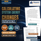 Calculating System Energy Changes Reading Worksheet cover
