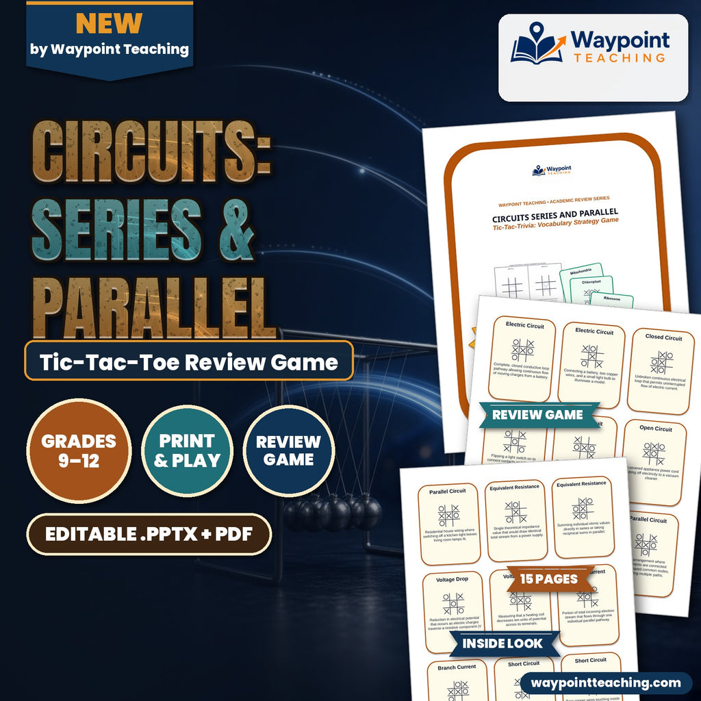 Circuits: Series & Parallel Tic-Tac-Toe Review Game cover