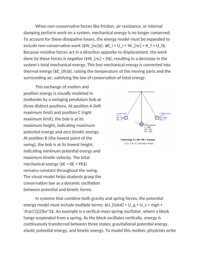 Combining Motion and Position Energy Models Reading Worksheet sample page