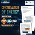 Conservation of Energy Model Response & Scoring Guide cover