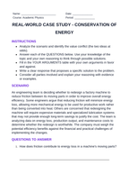 Conservation of Energy Real-World Case Study sample page