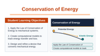Conservation of Energy Slide Show Presentation sample page