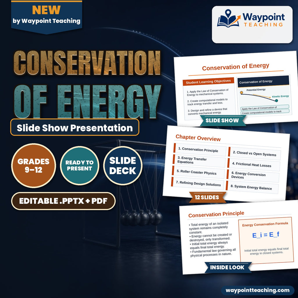 Conservation of Energy Slide Show Presentation cover