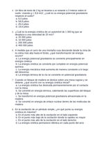 Conservation of Energy Spanish Unit Test sample page