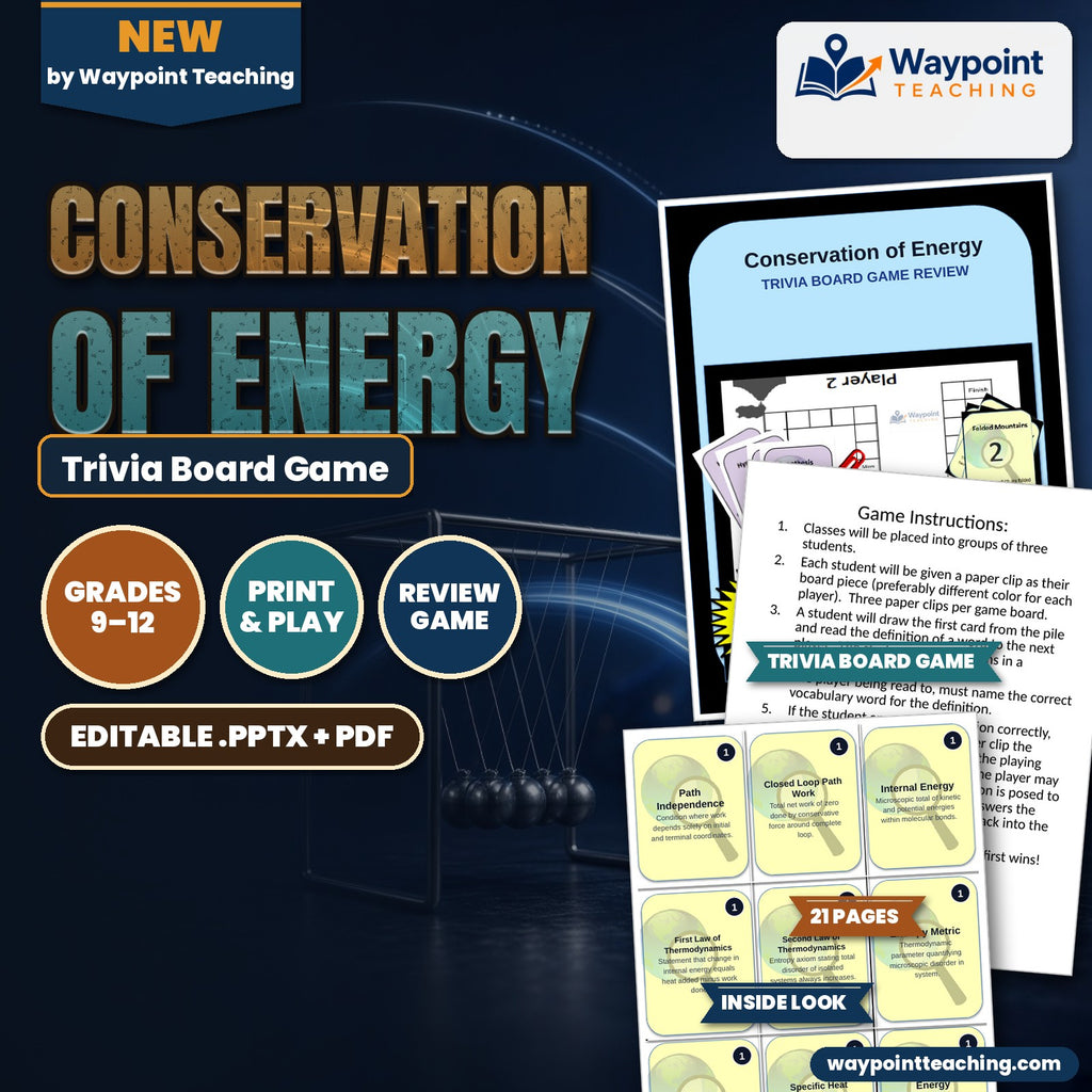 Conservation of Energy Trivia Board Game cover