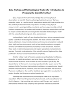 Data Analysis and Methodological Trade-offs Reading Worksheet sample page