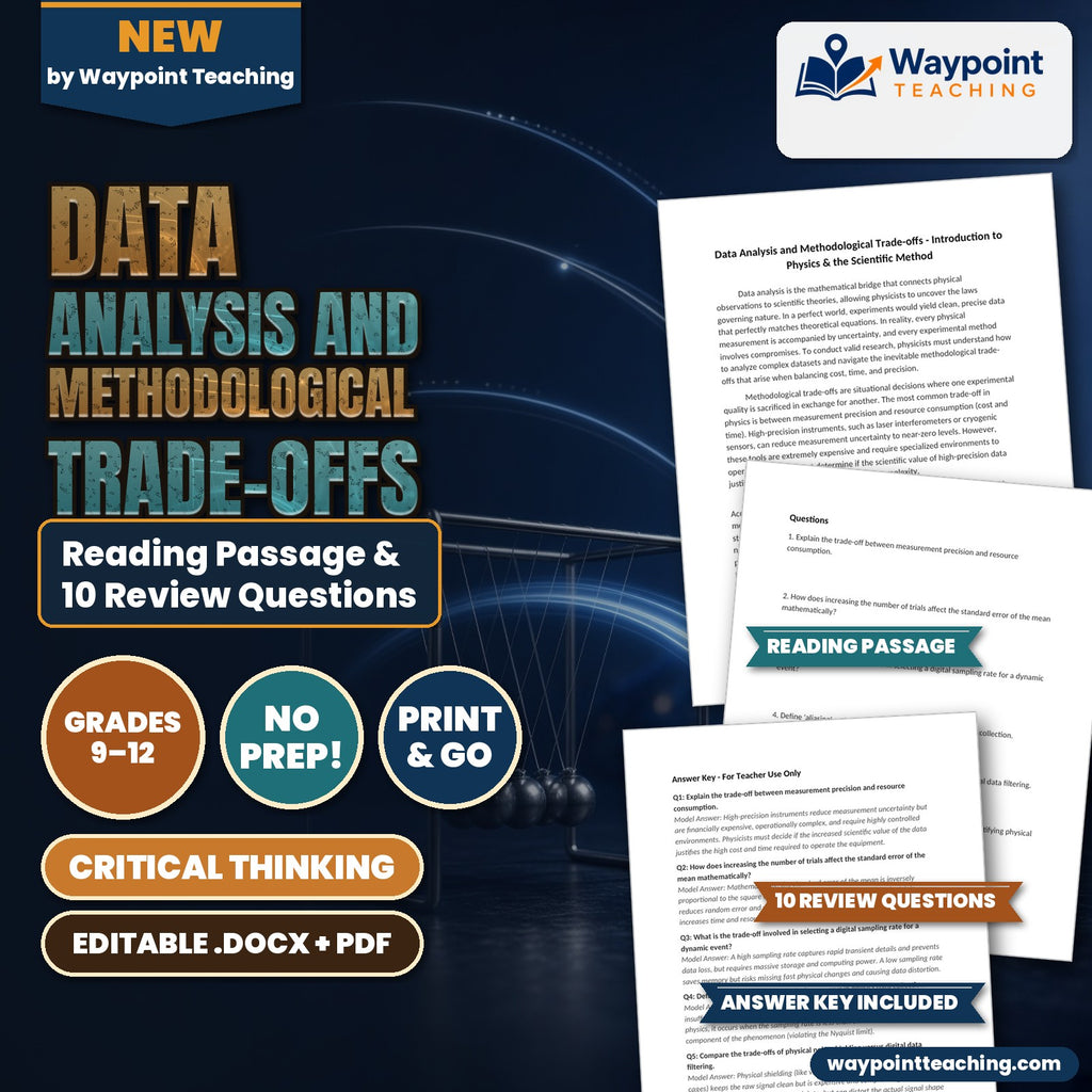 Data Analysis and Methodological Trade-offs Reading Worksheet cover
