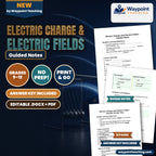 Electric Charge & Electric Fields Guided Notes cover