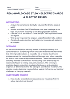 Electric Charge & Electric Fields Real-World Case Study sample page