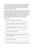 Electric Charge & Electric Fields Spanish Reading Passage & Comprehension Questions sample page