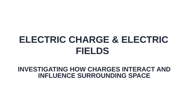Electric Charge & Electric Fields Substitute Slideshow & Teacher Guide sample page