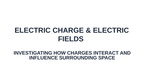 Electric Charge & Electric Fields Substitute Slideshow & Teacher Guide sample page
