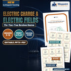 Electric Charge & Electric Fields Tic-Tac-Toe Review Game cover