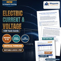 Electric Current & Voltage CER Task Cards cover