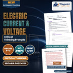 Electric Current & Voltage Critical Thinking Prompts cover