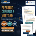 Electric Current & Voltage Scaffolded Phenomena-Based Lesson: Minimizing Ohmic Resistance Heating Losses Across Continental Distances Using Megavolt Ultra-High-Voltage DC Supergrids Student Response Sheet cover