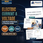 Electric Current & Voltage Substitute Slideshow & Teacher Guide cover