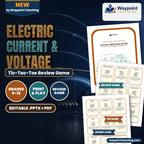Electric Current & Voltage Tic-Tac-Toe Review Game cover