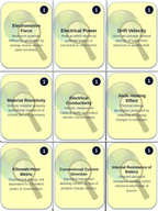 Electric Current & Voltage Trivia Board Game sample page