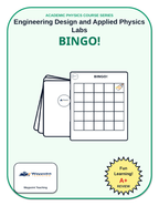 Engineering Design & Applied Physics Labs BINGO Review Game sample page