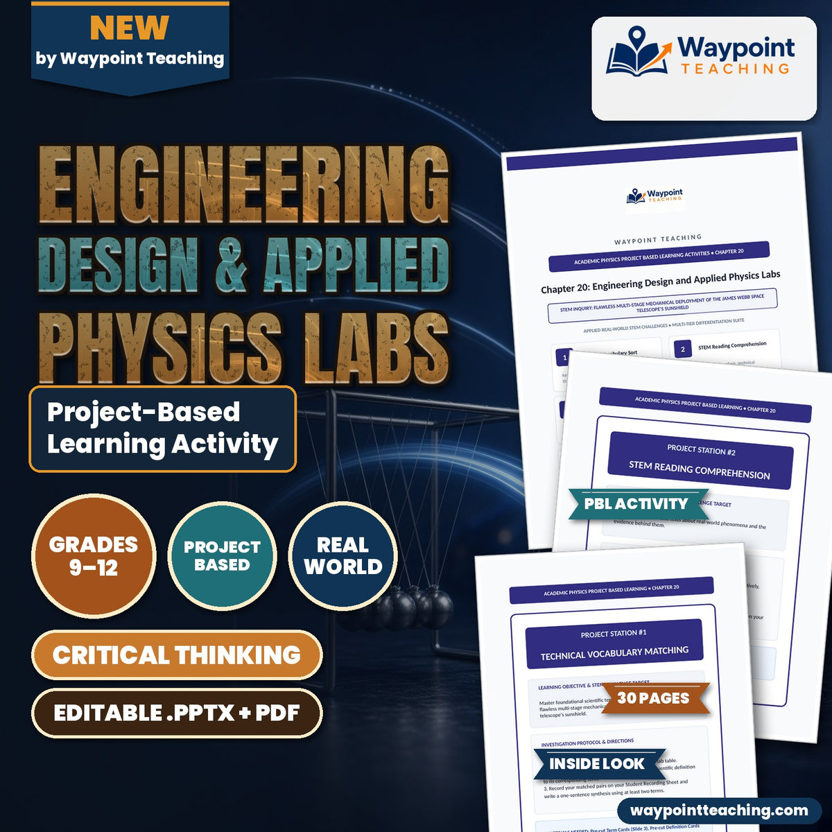 Engineering Design & Applied Physics Labs Project-Based Learning Activity cover