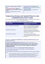 Engineering Design & Applied Physics Labs Scaffolded Phenomena-Based Lesson: Flawless Multi-Stage Mechanical Deployment of the James Webb Space Telescope's Tennis-Court-Sized Cryogenic Sunshield at Lagrange Point 2 Teacher Discussion Guide sample page