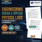 Engineering Design & Applied Physics Labs Vocabulary Words & Definitions cover