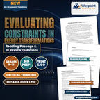 Evaluating Constraints in Energy Transformations Reading Worksheet cover