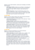 Forces: Friction, Gravity, & Applied Forces 5E Lesson Plan sample page