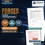 Forces: Friction, Gravity, & Applied Forces Critical Thinking Prompts cover