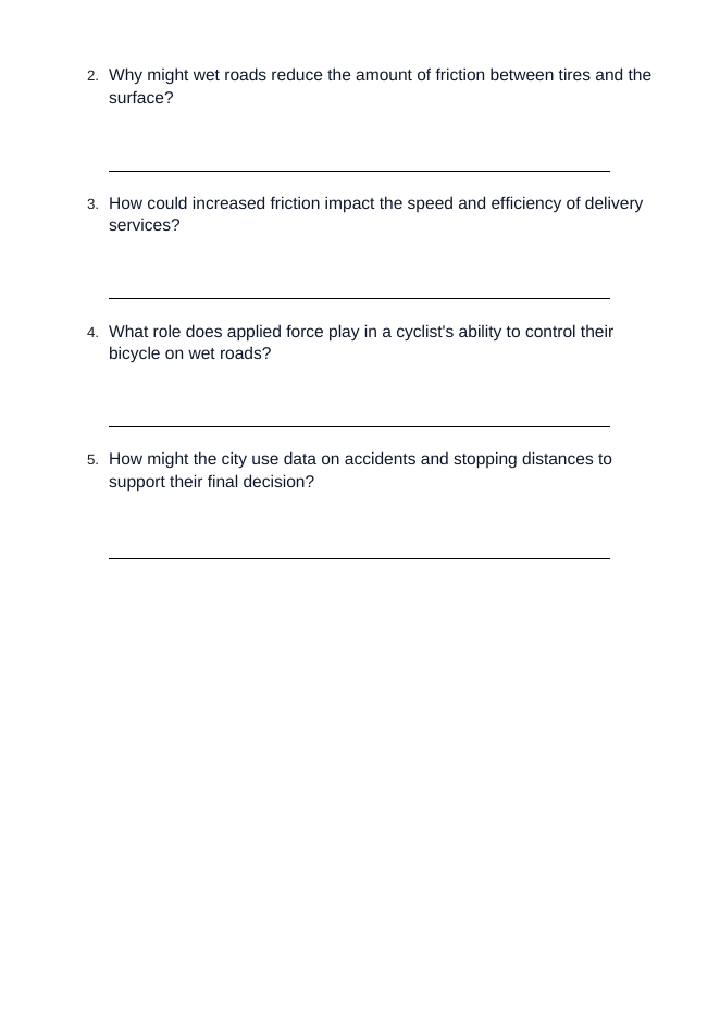 Forces: Friction, Gravity, & Applied Forces Real-World Case Study sample page