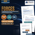 Forces: Friction, Gravity, & Applied Forces Scaffolded Phenomena-Based Lesson: Weighing Planet Earth in a Sealed Laboratory Using the Micro-Newton Gravitational Attraction of Lead Spheres Student Response Sheet cover