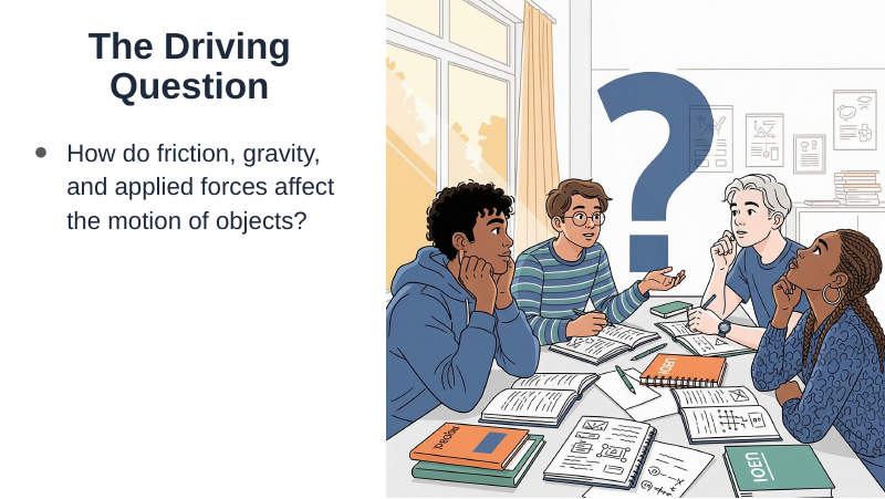 Forces: Friction, Gravity, & Applied Forces Substitute Slideshow & Teacher Guide sample page