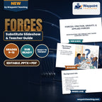 Forces: Friction, Gravity, & Applied Forces Substitute Slideshow & Teacher Guide cover