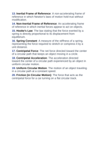 Forces: Friction, Gravity, & Applied Forces Vocabulary Words & Definitions sample page