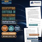 Identifying Criteria in Engineering Challenges Reading Worksheet cover