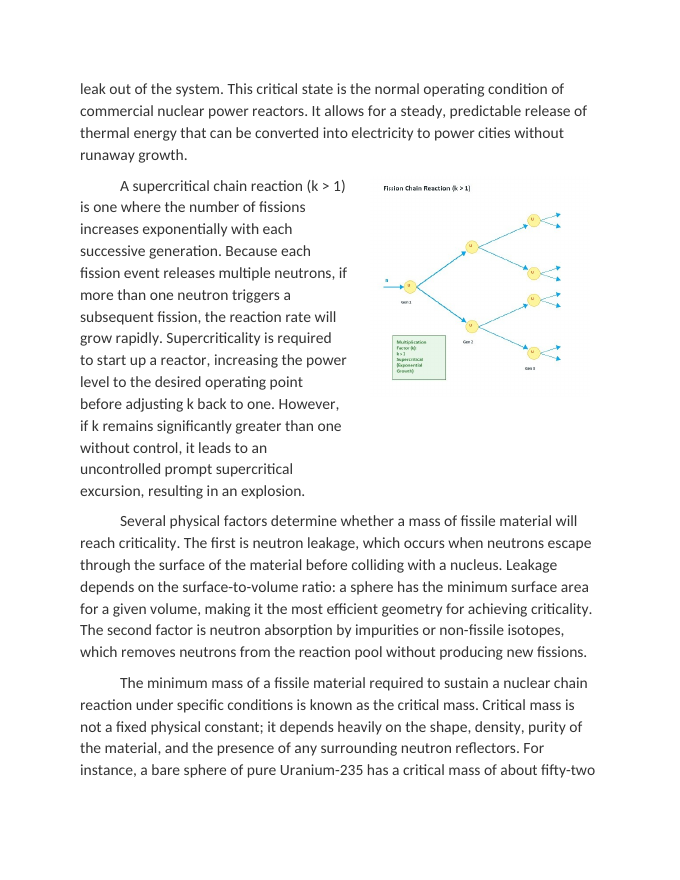 Illustrating Chain Reactions in Fissile Materials Reading Worksheet sample page