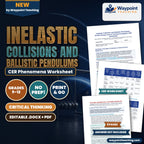 Inelastic Collisions and Ballistic Pendulums: Kinetic Energy Loss to Thermal Dissipation CER Phenomena Worksheet cover
