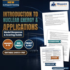 Introduction to Nuclear Energy & Applications Model Response & Scoring Guide cover