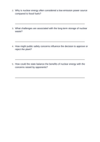 Introduction to Nuclear Energy & Applications Real-World Case Study sample page
