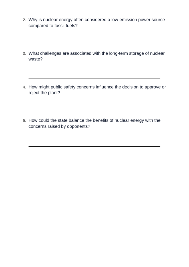 Introduction to Nuclear Energy & Applications Real-World Case Study sample page