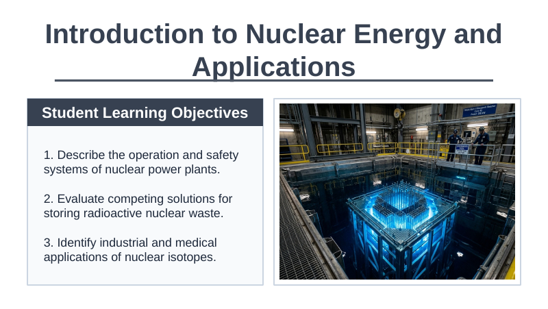 Introduction to Nuclear Energy & Applications Slide Show Presentation sample page