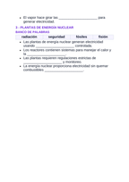 Introduction to Nuclear Energy & Applications Spanish Guided Notes sample page